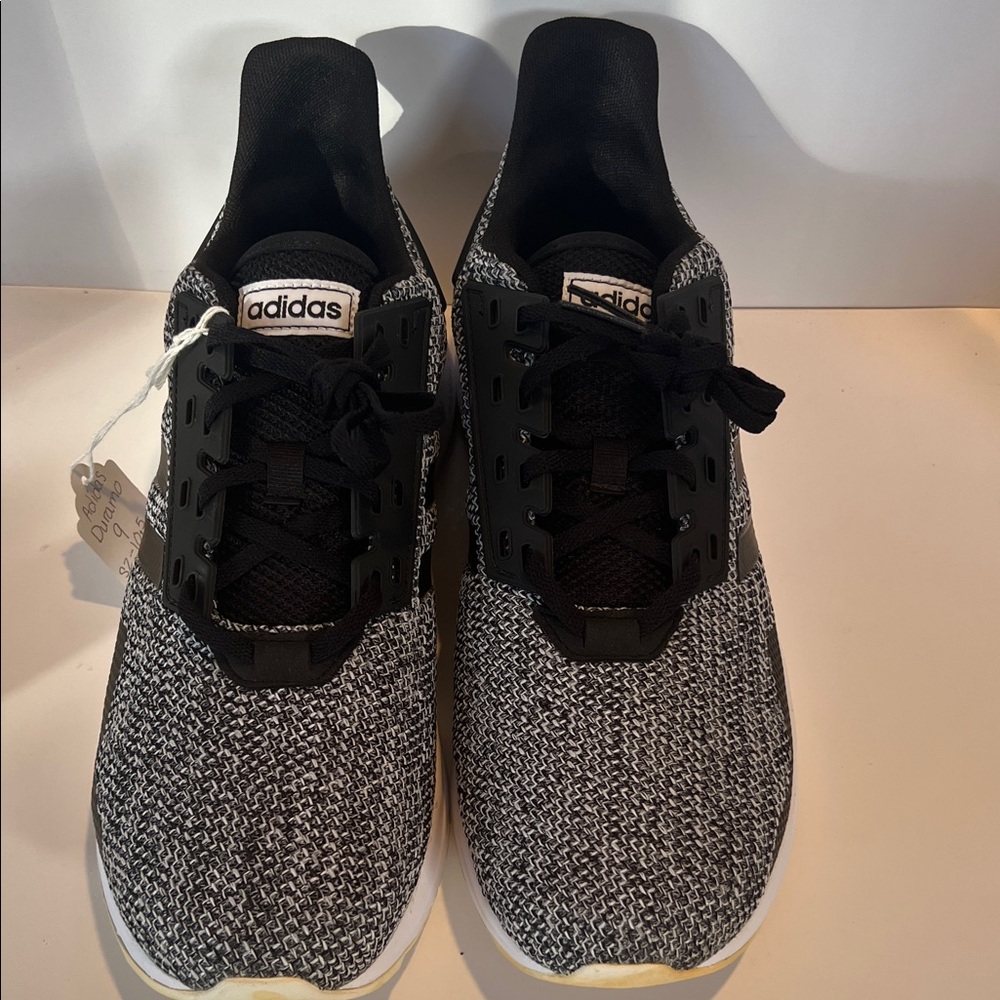 Adidas Men's Black and White Athletic Sneakers